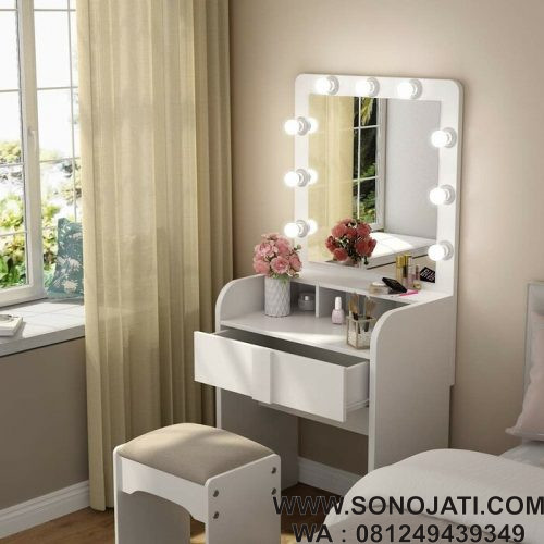 Set Meja  Rias Minimalis  Mewar Verona Sono Jati Furniture