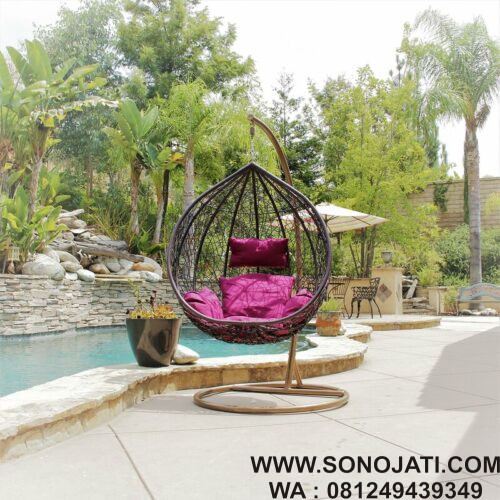 Cortinas patio wicker plastic tear drop shop swing chair