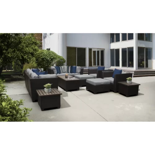 Set Kursi Rotan Minimalis Teras Outdoor Tegan 12 Piece Sono Jati Furniture